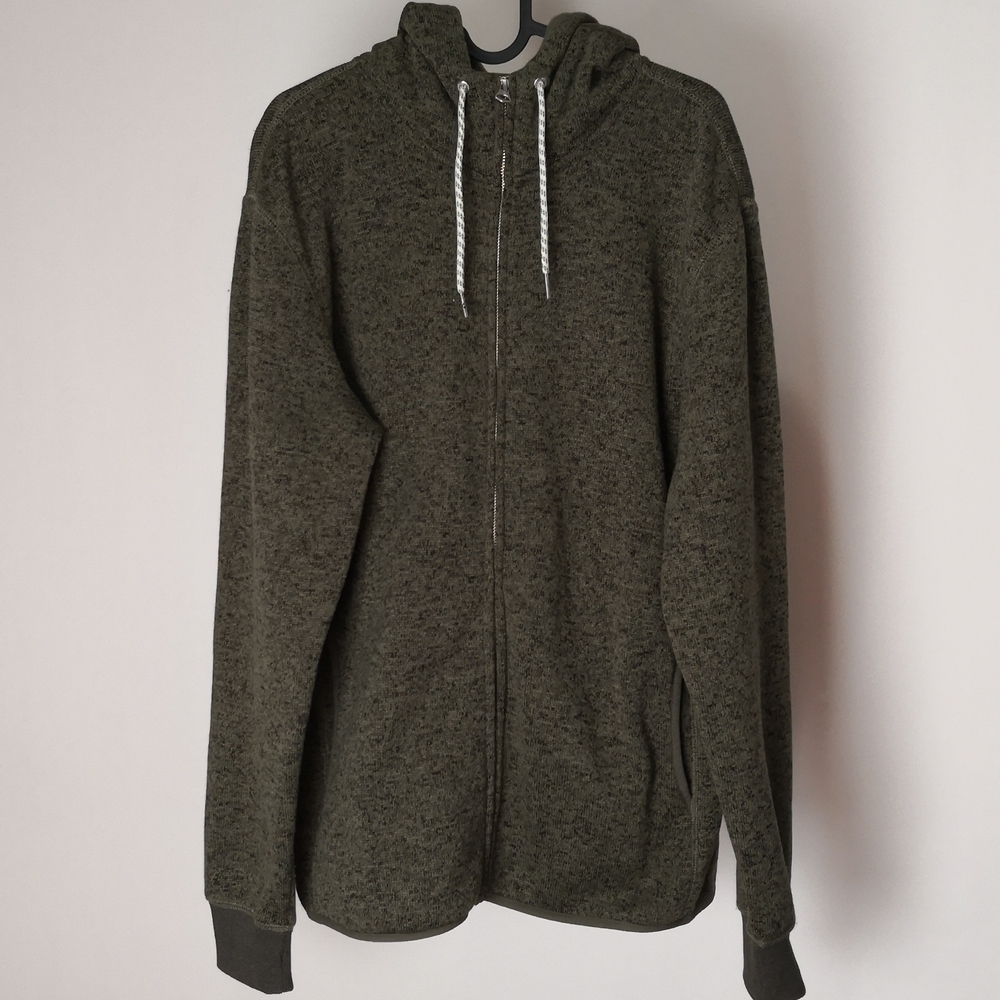 Quiksilver Men sweater casual winter sport hoodie sz M adjustable fleece